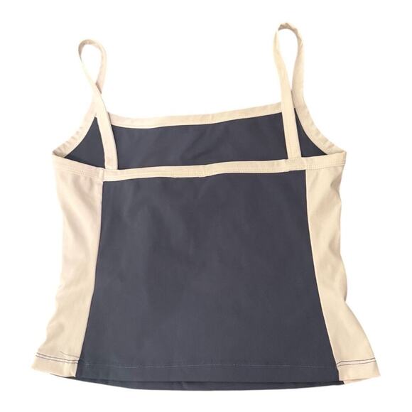 🤍 White Fox Navy & Cream Contrast Cami Top – Size M - Picture 2 of 5